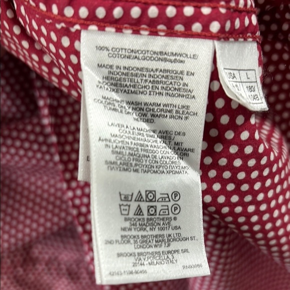 Brooks Brothers Red Casual Button Down Shirt Classic Collar - Picture 4 of 7